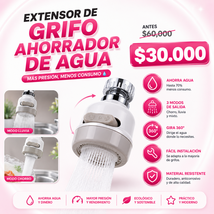 Extensor Grifo Ahorrador de Agua